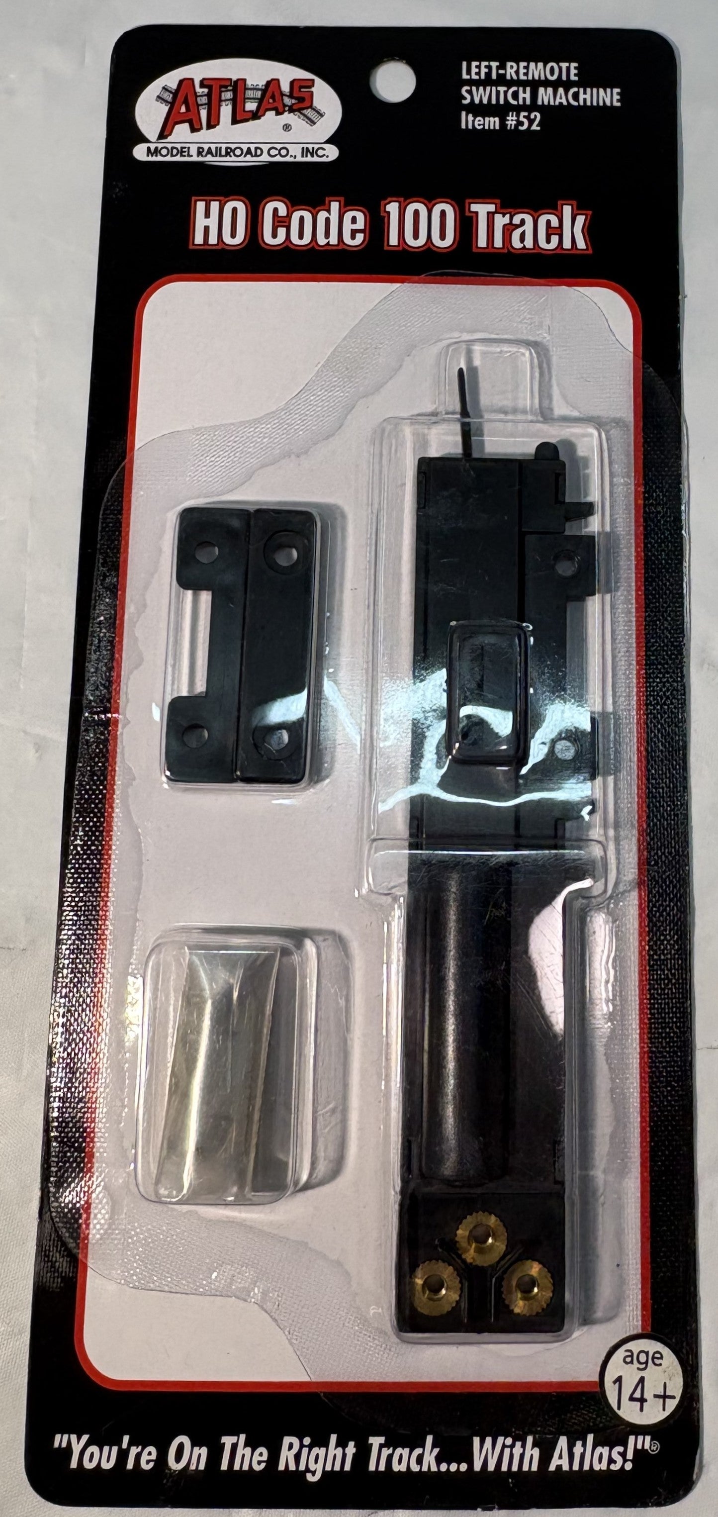 Atlas 52 Left-Remote Switch Machine Code 100, Nickel Silver