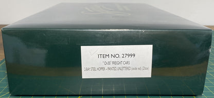 Bachmann On30 27999 Painted & Unlettered 2-Bay Steel Hopper