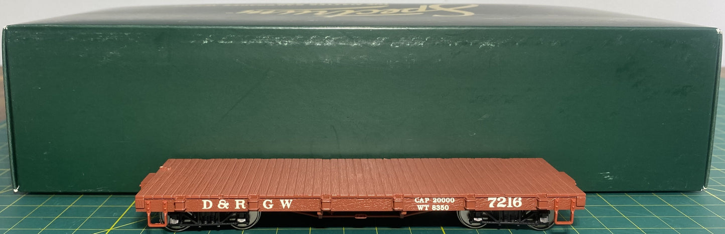 Bachmann 27318 On30 Denver & Rio Grande Western Flat Car #7216