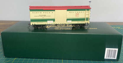 Spectrum 160-27044 Christmas On30 Boxcar North Pole & Southern Express Fruitcake Delivery #7216