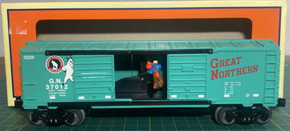 Lionel 6-37012 O Gauge Great Northern Jumping Hobo Boxcar