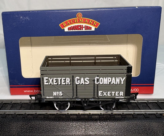 Bachmann Branchline 37-186 7 Plank wagon with coke rails "Exeter Gas"