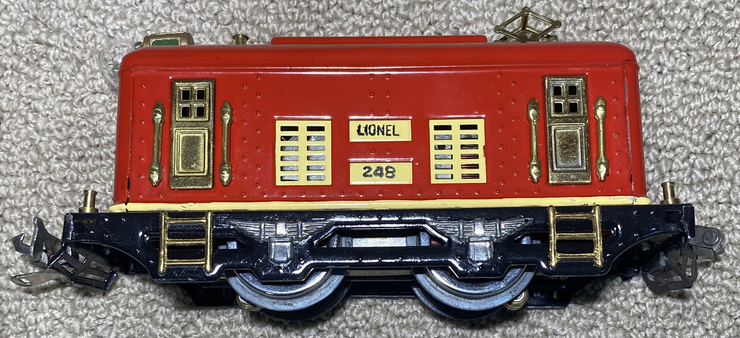 Lionel Pre War #248 Red Electric Locomotive