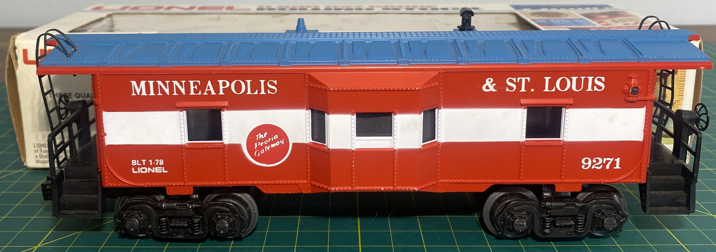 Lionel 6-9271 Minneapolis & St. Louis Bay Window Lighted Caboose