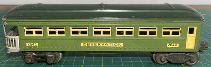 Lionel Pre War 2641 Passenger Car Green