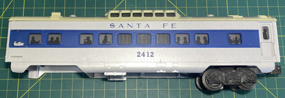 Lionel Post War 2412 Passenger Car Santa Fe