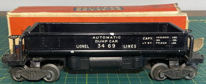 Lionel Post War 3469 Operating Coal Unloading Car