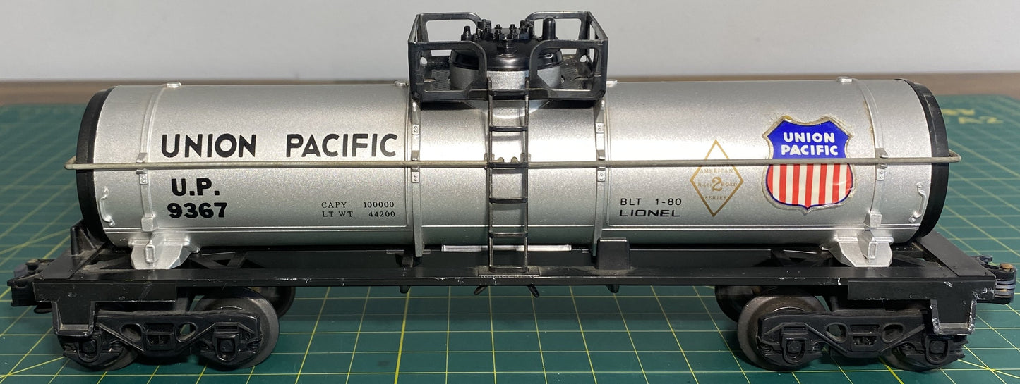 Lionel 6-9367 Union Pacific Single Dome Tank Car