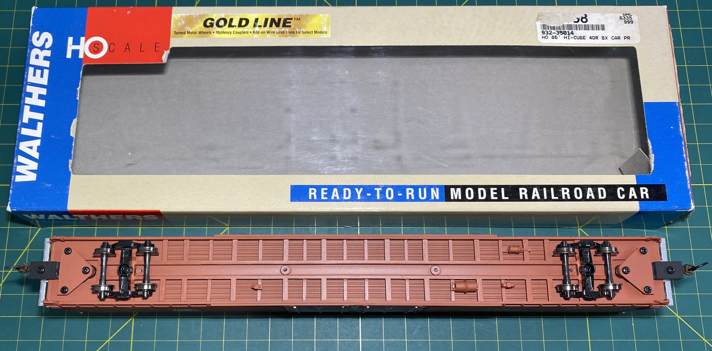 Walthers 932-35014 Gold Line 86’ Hi Cube Boxcar 4 Door PRR