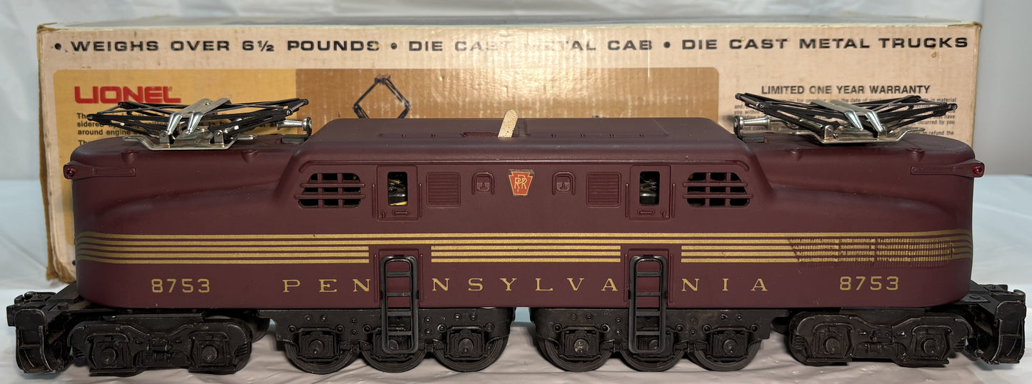 Lionel Modern 8753 Pennsylvania Tuscan 5-Stripe GG-1 Electric Locomotive
