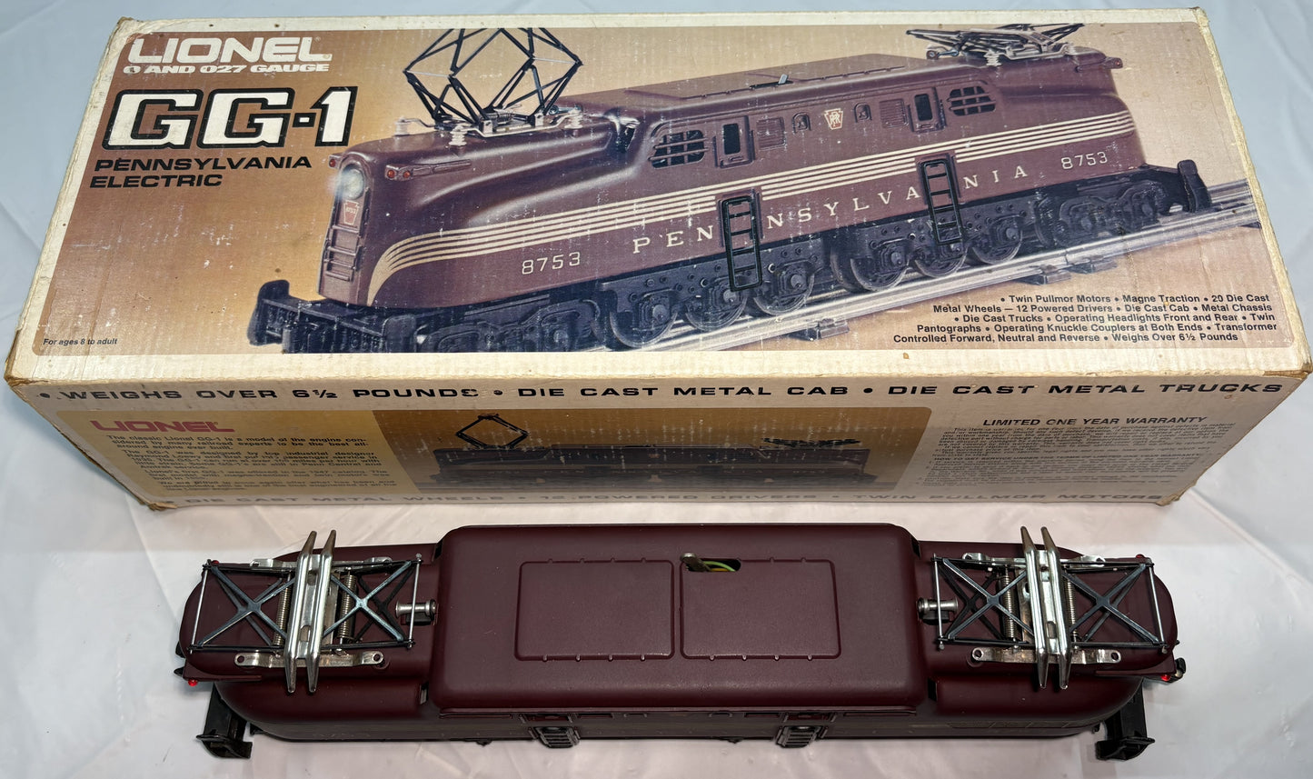 Lionel Modern 8753 Pennsylvania Tuscan 5-Stripe GG-1 Electric Locomotive