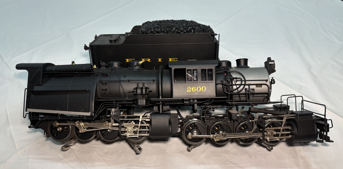 Sunset Models 3-Rail BRASS Erie Camelback 0-8-8-0 Steam Engine & Tender #2600