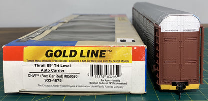Walthers 932-4875 Thrall 89’ Tri-Level Auto Carrier CNW #850590