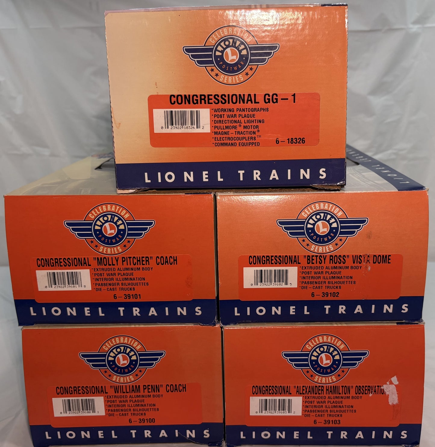 Lionel 6-21782 Pennsylvania Congressional Set TMCC Post War Celebration