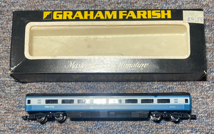 Graham Farish #0705 BR 75ft Mk III Bogie Coach (TS) Blue/Grey