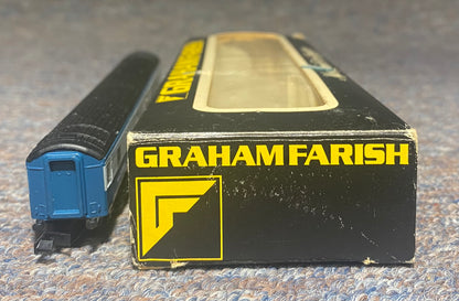 GRAHAM FARISH 0765 N GAUGE BR BLUE & GREY SLEEPER COACH V.215