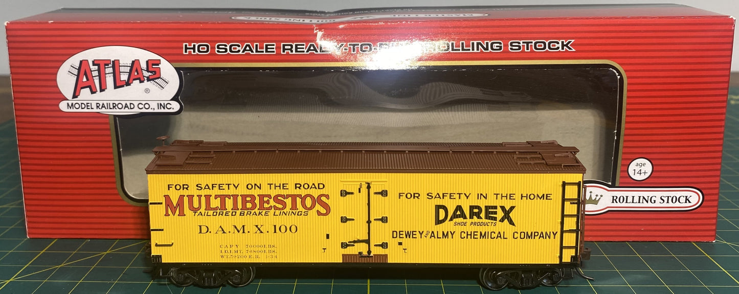 Atlas #20 001 821 Dewey & Almy Chemical Company 40’ Wood Reefer #100