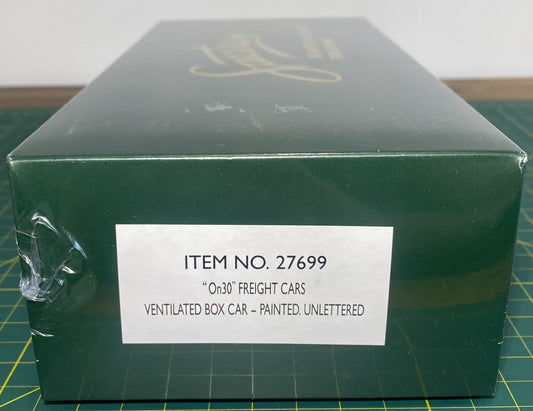 Spectrum 27699 On30 Gauge Painted & Unlettered Ventilated Box Car
