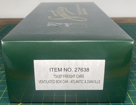 Spectrum 27638 On30 Gauge Atlantic and Danville Ventilated Box Car