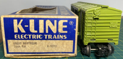 K-Line Train K-5212 Great Northern Stock Car