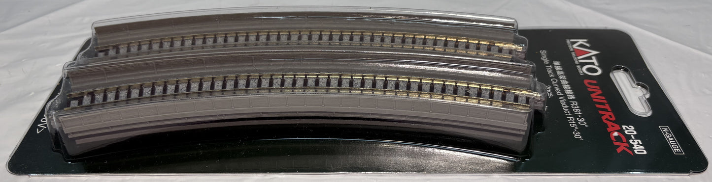 Kato 20-540 Viaduct 381mm 30 Deg. (15 ") Curved Single Track [2 pcs]