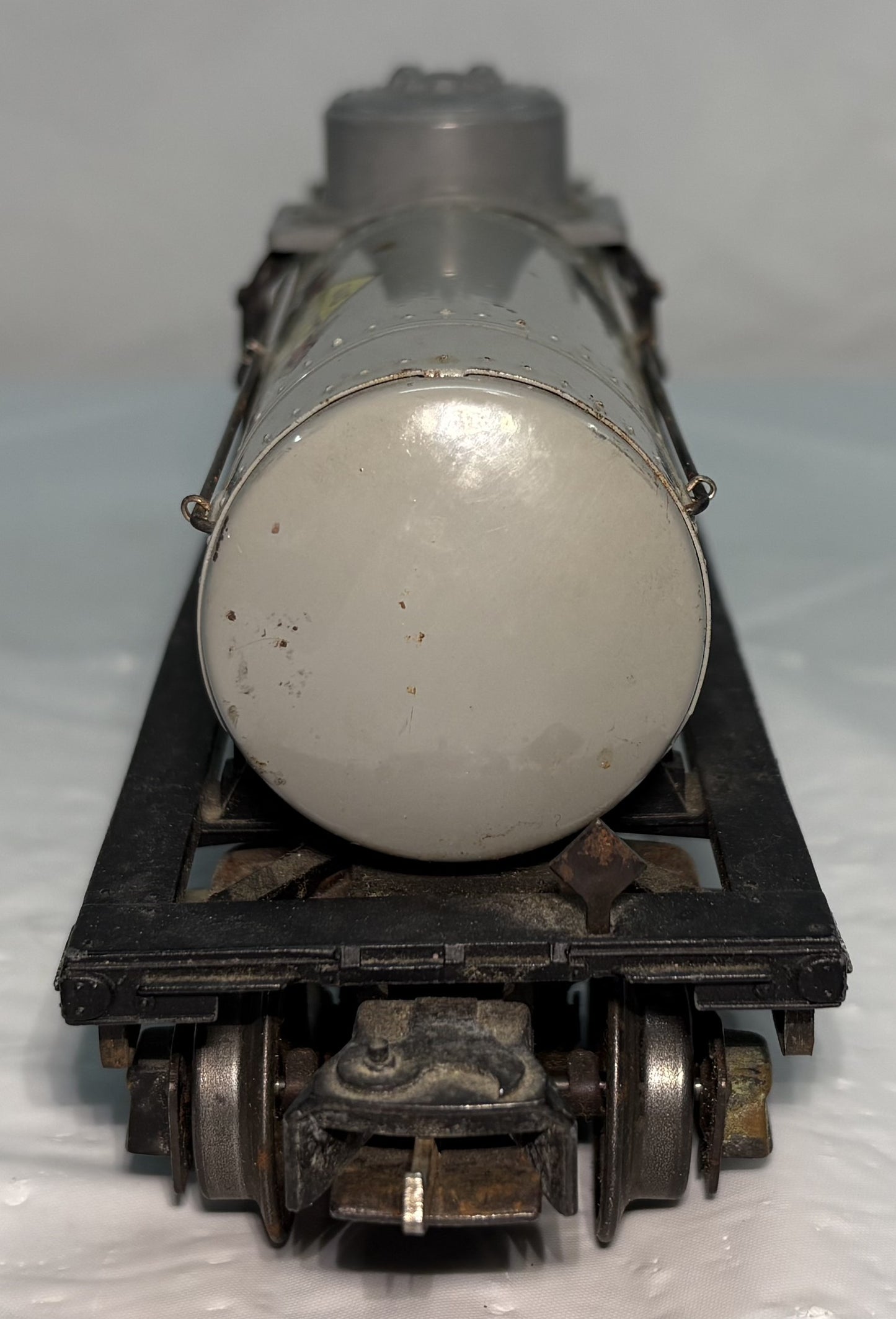 Lionel Pre War 2755 Sunoco Tank Car Grey