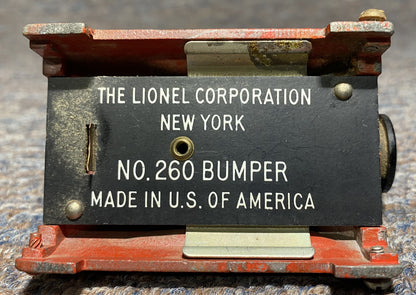 Lionel Post War #260 Bumper on Track