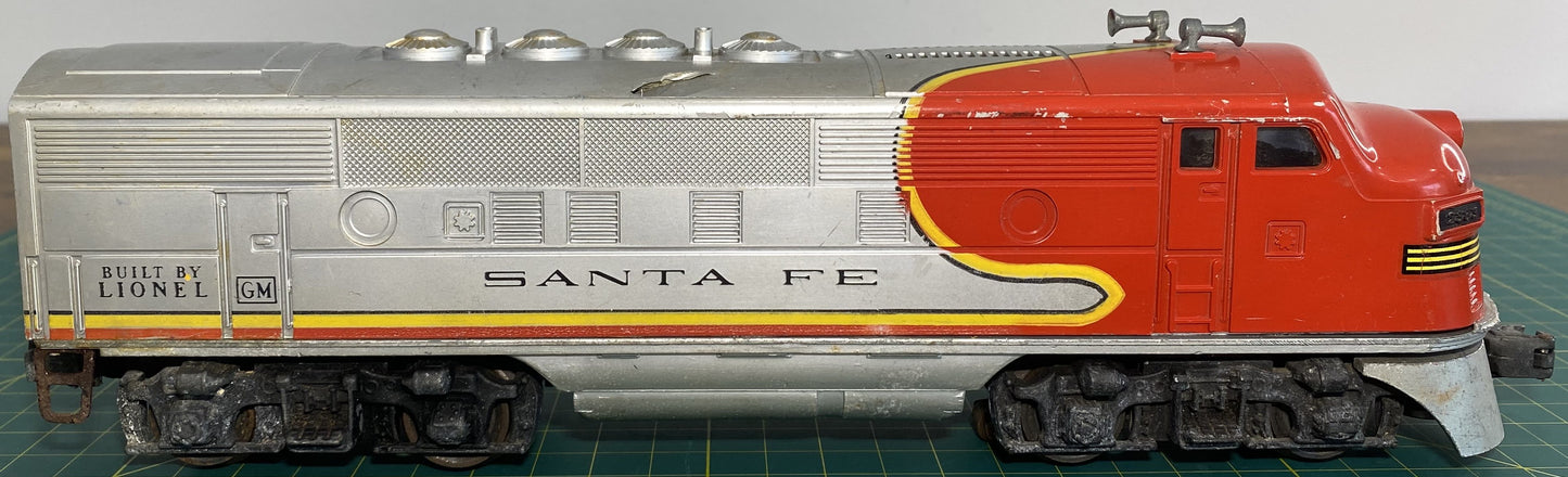 Lionel 2383 Santa Fe Diesel Locomotive A-Unit Non-Powered O Gauge