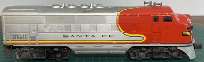 Lionel 2383 Santa Fe Diesel Locomotive A-Unit Non-Powered O Gauge