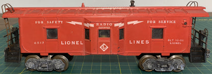 Lionel Post War 6517 Lionel Lines Window Caboose