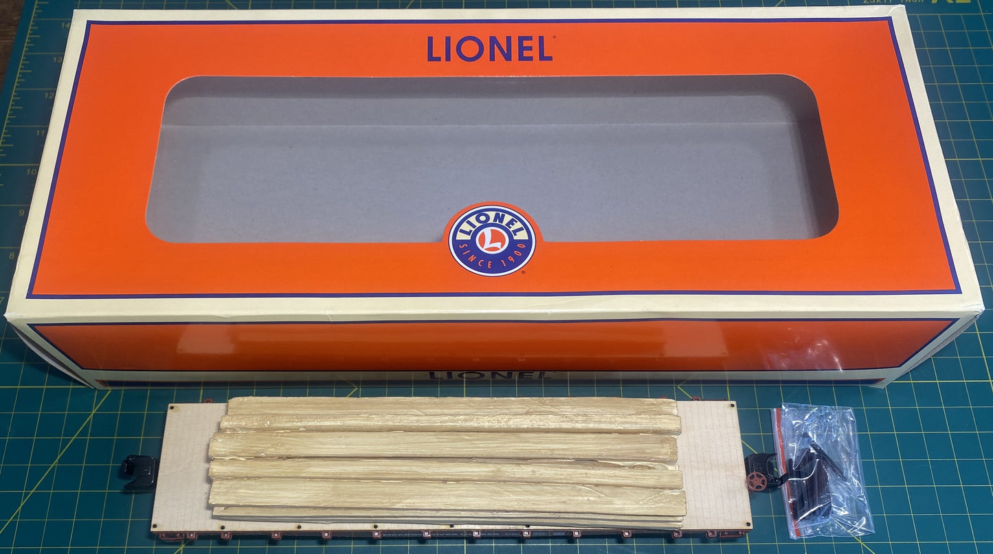 Lionel 82852 Meadow River Lumber 40’ w/Lumber Load