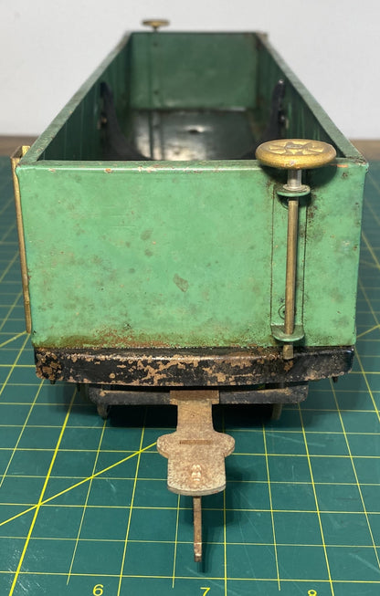 American Flyer Pre War Gondola 4017 Green w/Black Frame
