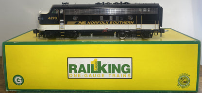 Rail King 70-2104-1 Norfolk Southern G Gauge F-7 A Unit Diesel w/Proto-Sound 3.0
