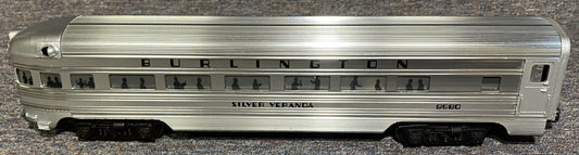 Lionel #9580 Burlington Silver Veranda Passenger