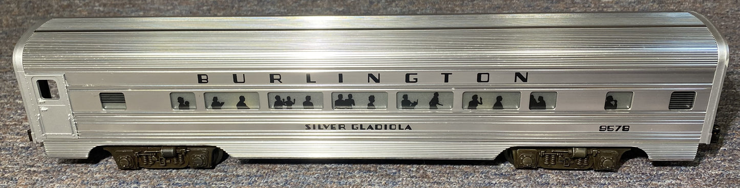 Lionel #9578 Burlington Silver Gladiola Passenger