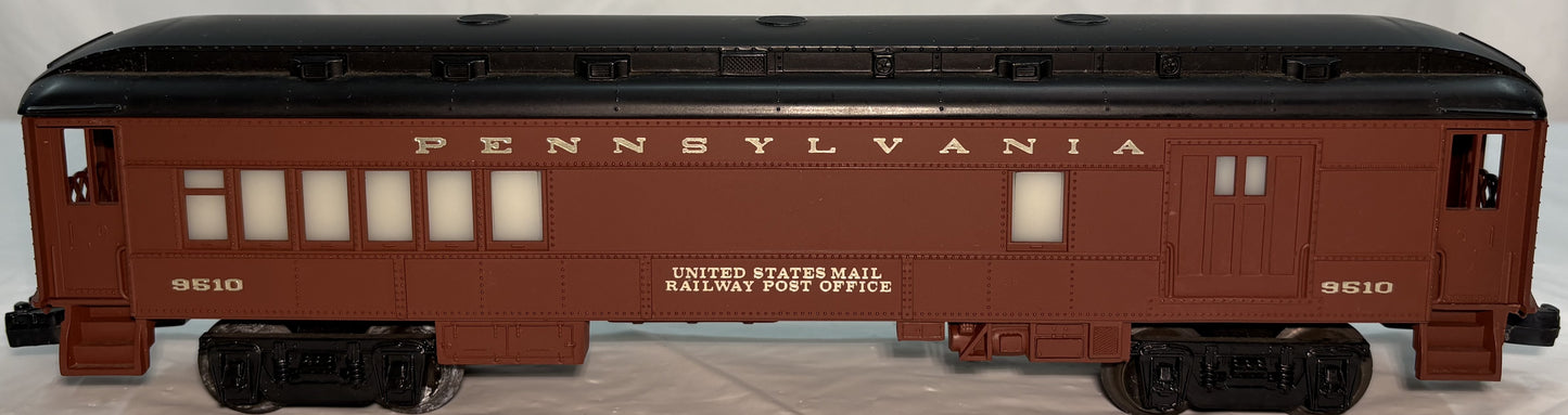 Lionel 9510 Pennsylvania Mail Combo Baggage/Passenger Car