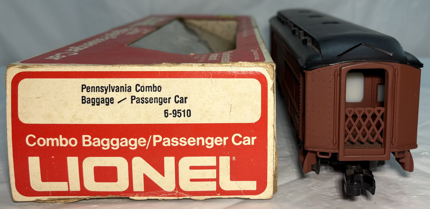 Lionel 9510 Pennsylvania Mail Combo Baggage/Passenger Car