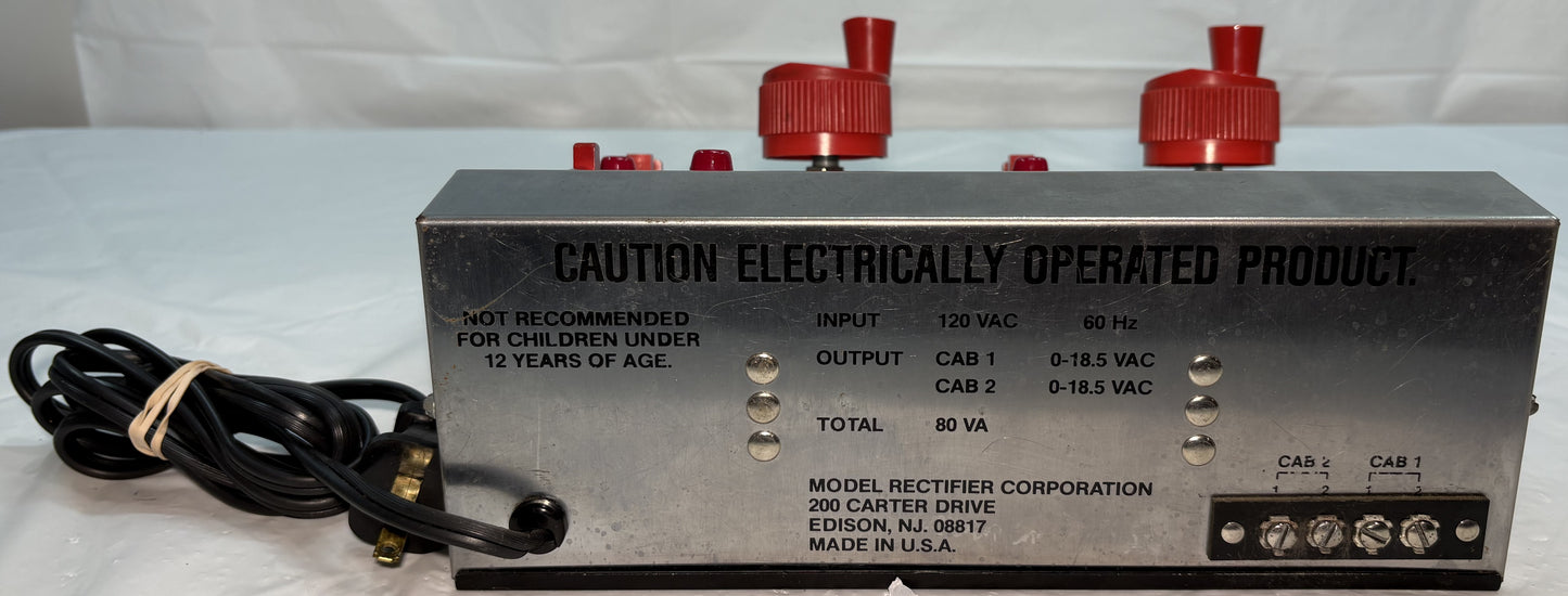 MRC 027 Dual Control 80W cab 1 and cab 2 Transformer