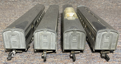 American Flyer #660, #661, #662 and #663 Silver Passenger Cars