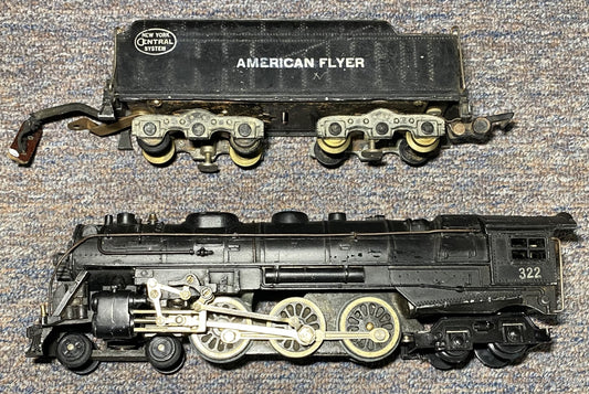 American Flyer #322 Steam Locomotive and Tender