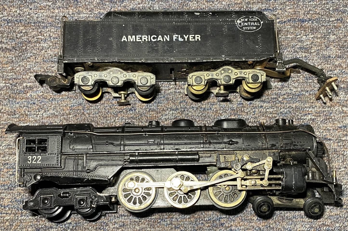 American Flyer #322 Steam Locomotive and Tender