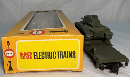 Cox 6150-8 U.S. Army Flat Car w/Tank