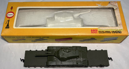 Cox 6150-8 U.S. Army Flat Car w/Tank