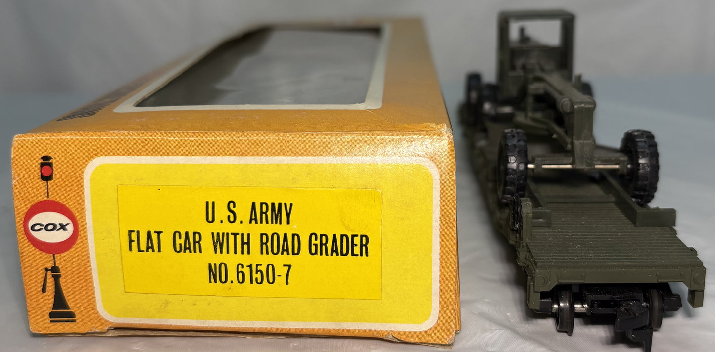 Cox 6150-7 U.S. Army Flat Car w/Grader
