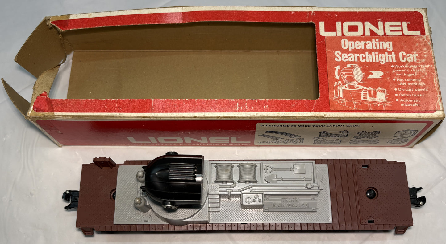 Lionel 9302 Louisville Nashville Lighted Searchlight Car