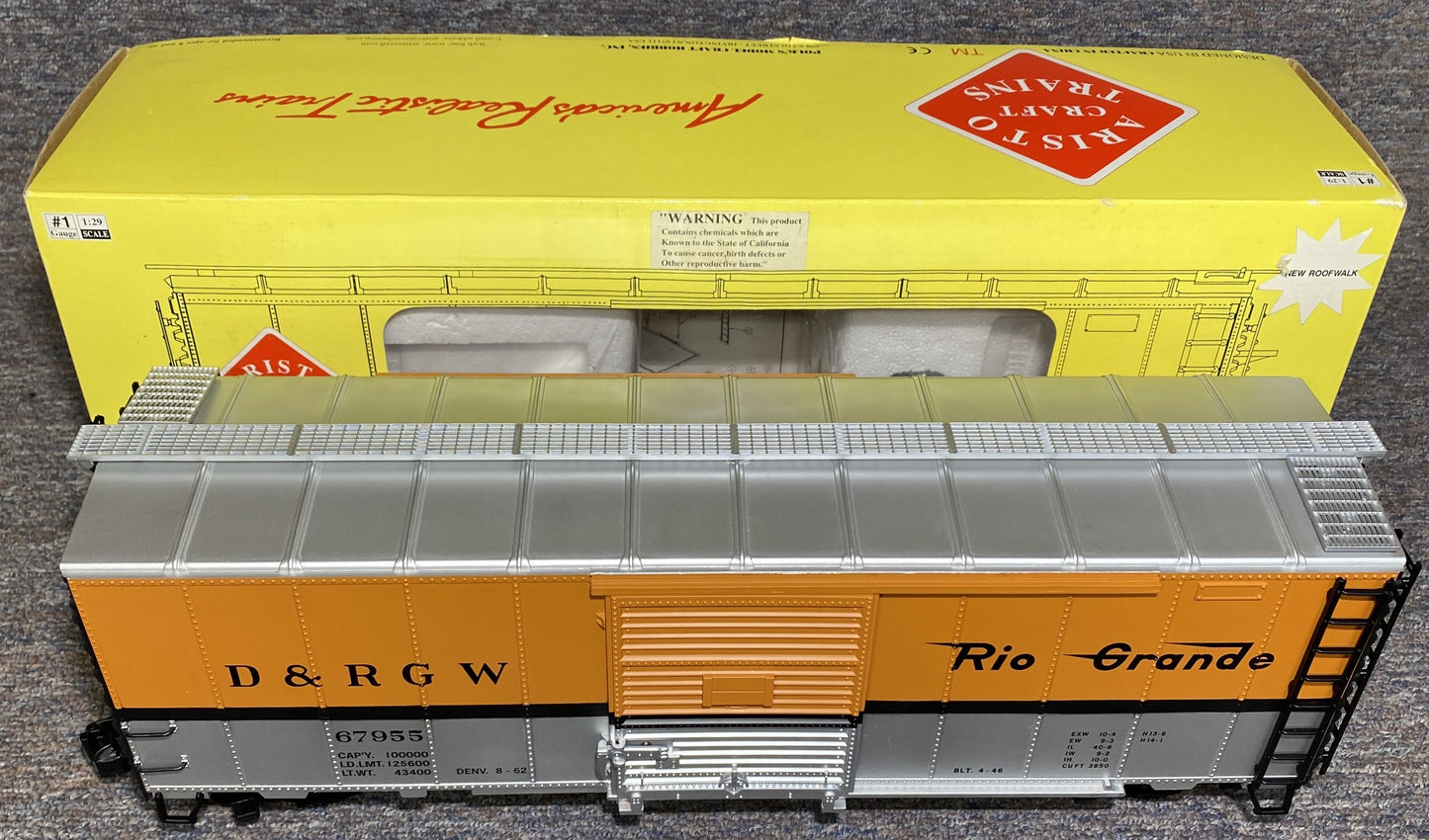 ARISTOCRAFT #46002 RIO GRANDE BOXCAR