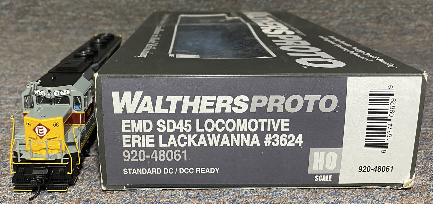 Walthers #3624 EMD SD45 - Standard DC - Erie-Lackawanna