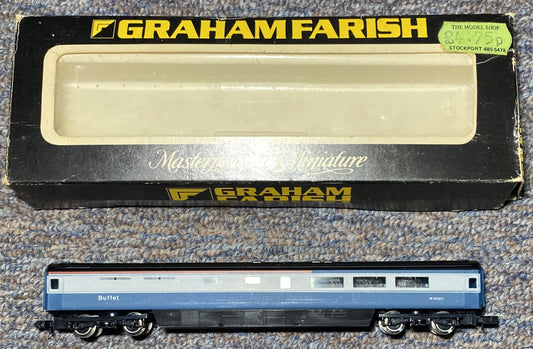 Graham Farish #0725 BR 75ft Mk III Bogie Coach (TS) Blue/Grey