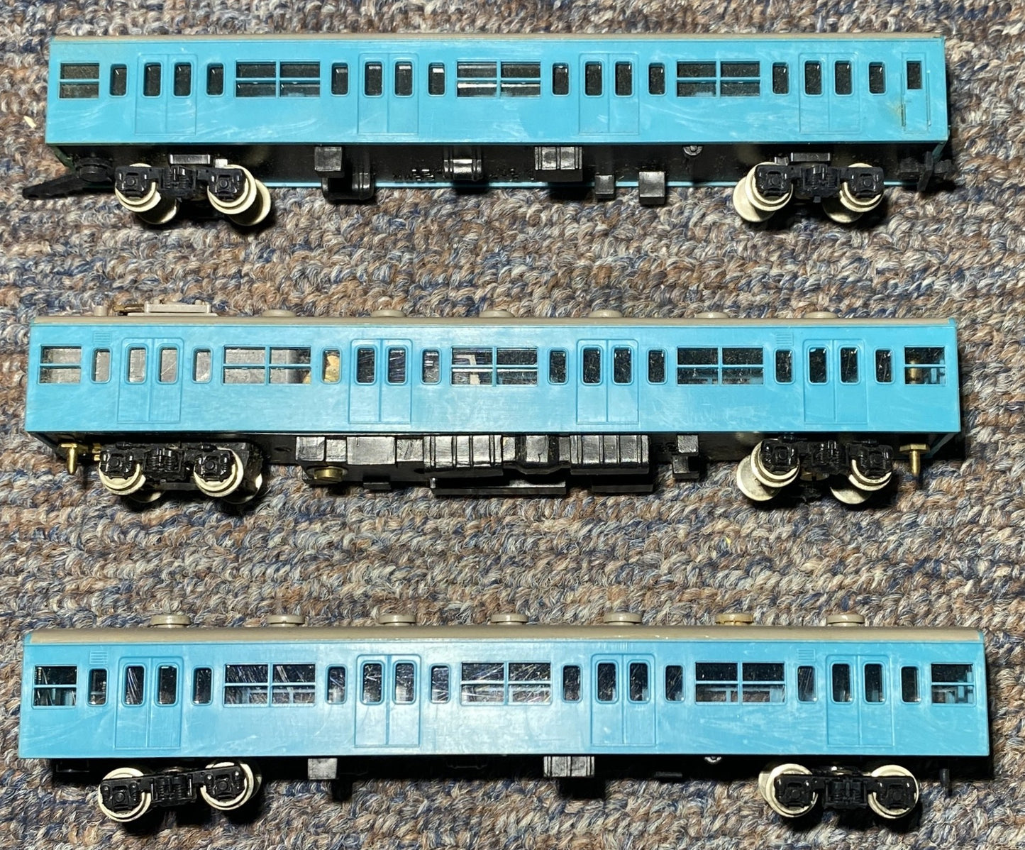 Kato Sekisui #401, #402, #403 Passenger Coaches