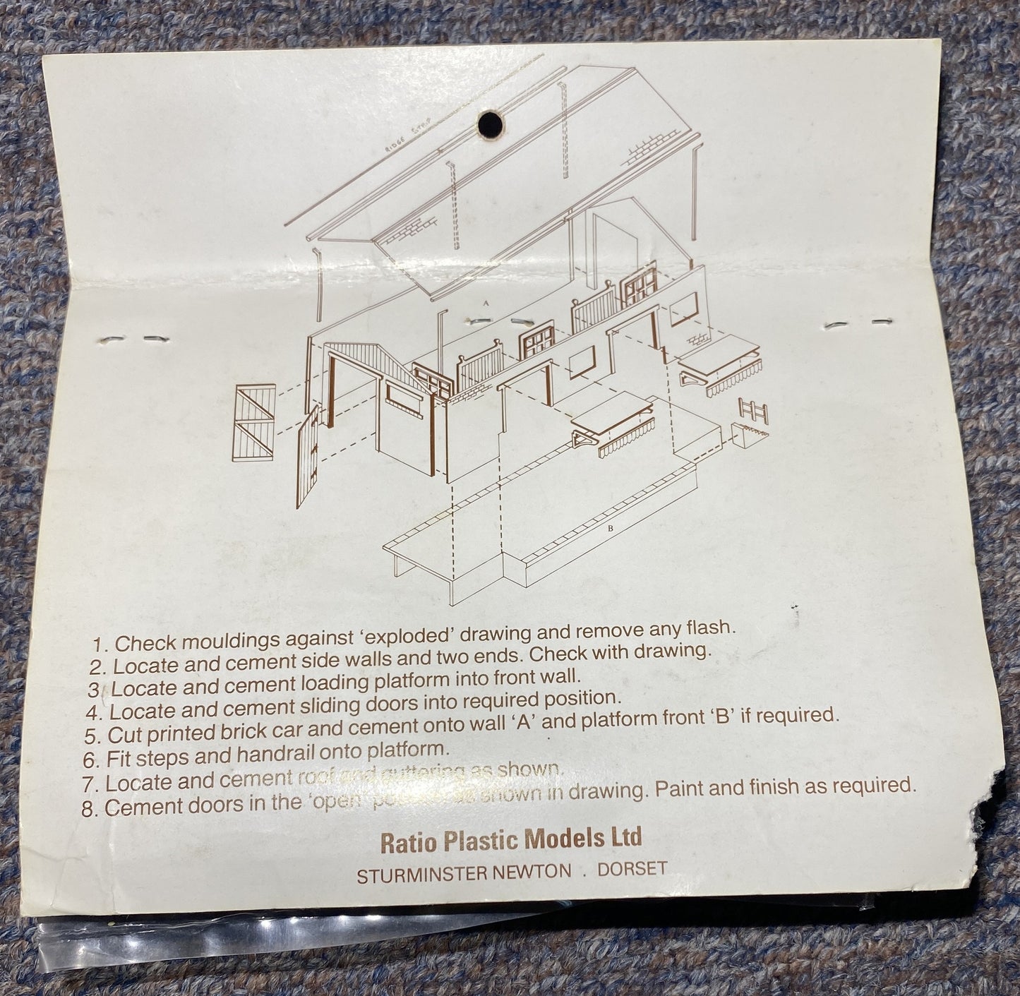 Ratio Plastic Models Goods Shed Ref No.200 'N' Gauge Model Railways